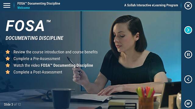 FOSA™ Documenting Discipline