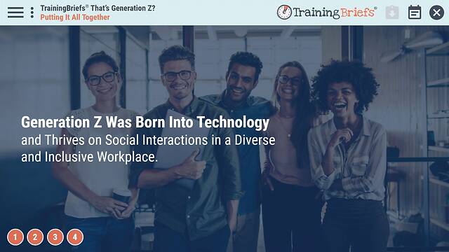 TrainingBriefs® That’s Generation Z?