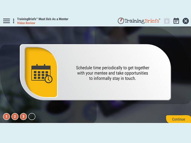 TrainingBriefs® Must Do’s As a Mentor