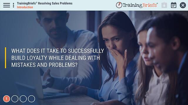 TrainingBriefs® Resolving Sales Problems