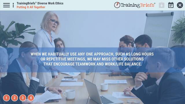 TrainingBriefs® Diverse Work Ethics