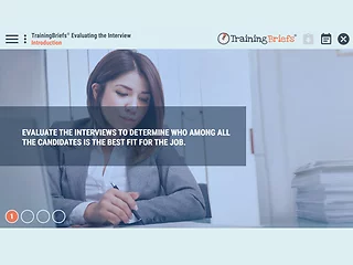 TrainingBriefs® Evaluating the Interview