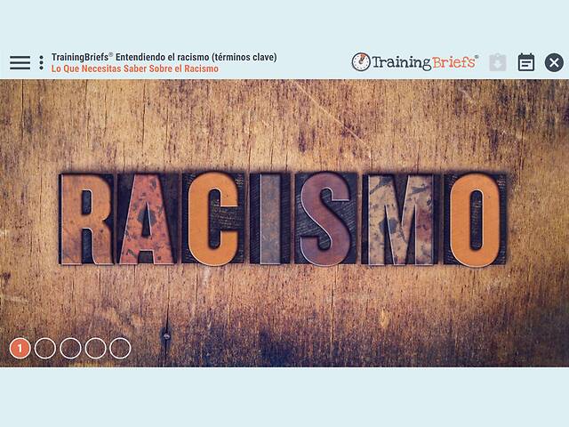 TrainingBriefs® Understanding Racism (Key Terms) (Spanish)