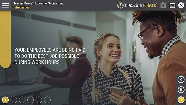 TrainingBriefs® Excessive Socializing