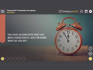 TrainingBriefs® Consistently Late Employee