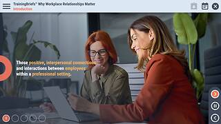 TrainingBriefs® Why Workplace Relationships Matter