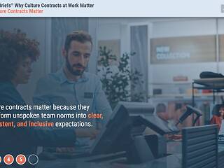 TrainingBriefs® Why Culture Contracts at Work Matter