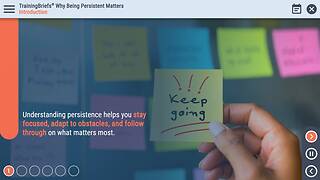 TrainingBriefs® Why Being Persistent Matters