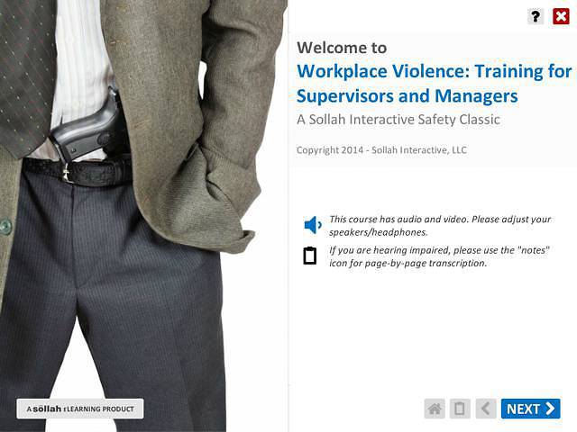 Workplace Violence - For Supervisors & Manager™ (of Hourly Employees)