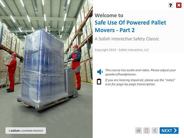 Safe Use of Powered Pallet Movers™ - Part 2