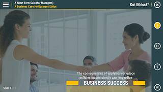 Got <mark>Ethics</mark>?® A Short Term Gain (for Managers)