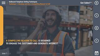 Got Sales?™ Outbound Telephone Selling Techniques