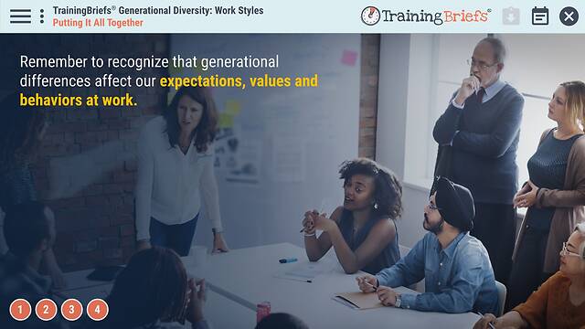 TrainingBriefs® Generational Diversity: Work Styles
