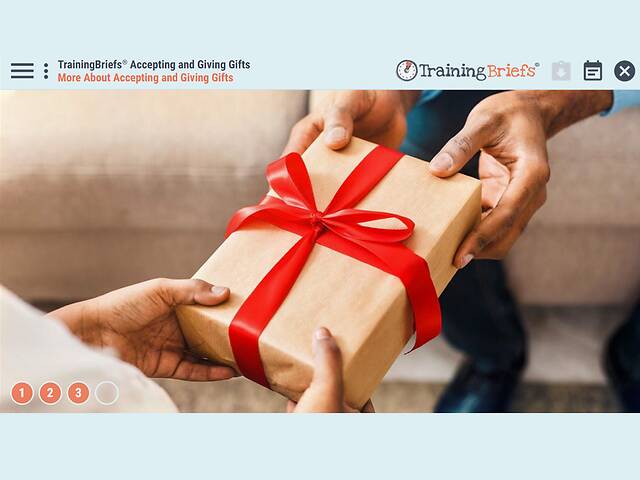 TrainingBriefs® Accepting and Giving Gifts