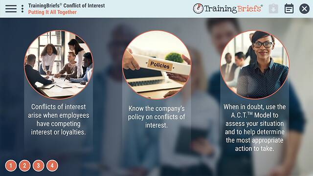 TrainingBriefs® Conflict of Interest