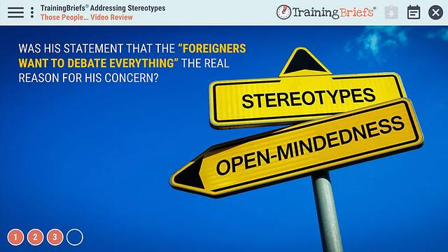 TrainingBriefs® Addressing Stereotypes