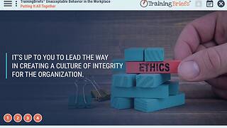 TrainingBriefs® Unacceptable Behavior in the Workplace