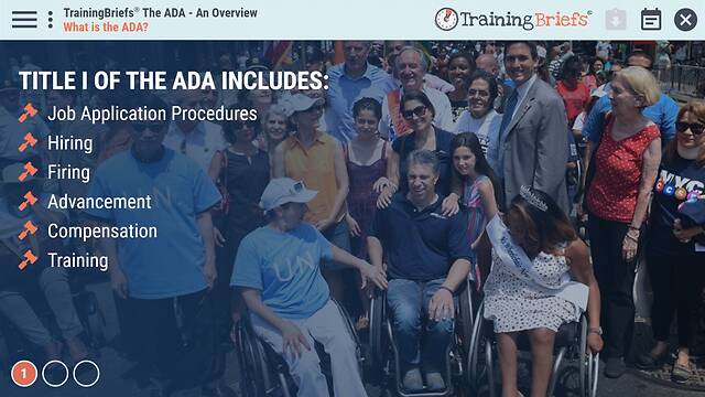 TrainingBriefs® The ADA - An Overview
