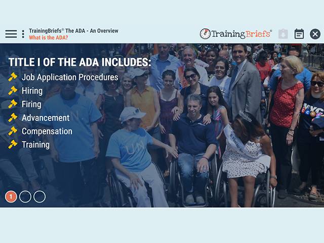 TrainingBriefs® The ADA - An Overview