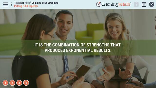 TrainingBriefs® Combine Your Strengths